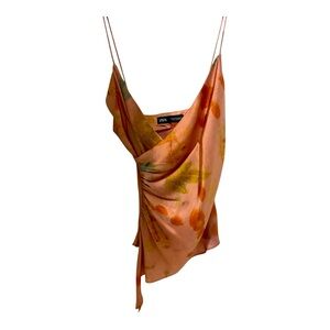 Zara silky copper top😍